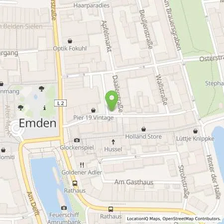 Standortübersicht der Tankstelle Stadtwerke Emden GmbH in 26721 Emden