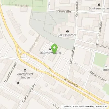 Standortübersicht der Tankstelle EWE Go GmbH in 26721 Emden