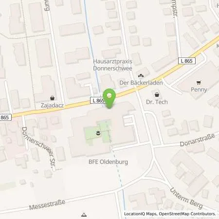 Standortübersicht der Tankstelle EWE Go GmbH in 26123 Oldenburg