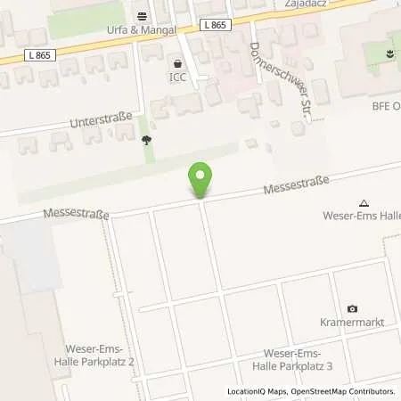 Standortübersicht der Tankstelle EWE Go GmbH in 26123 Oldenburg