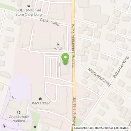 Standortübersicht der Tankstelle EWE Go GmbH in 26125 Oldenburg