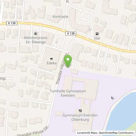 Standortübersicht der Tankstelle EWE Go GmbH in 26129 Oldenburg