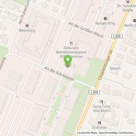 Standortübersicht der Tankstelle EWE Go GmbH in 26133 Oldenburg