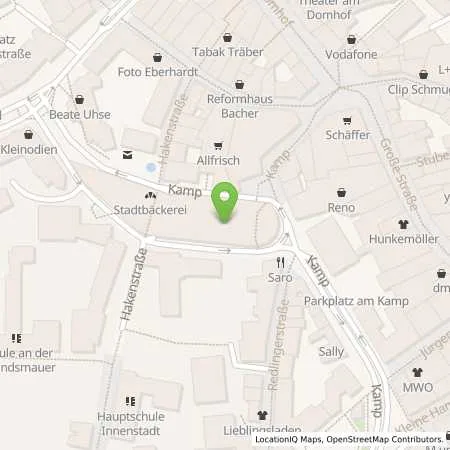 Standortübersicht der Tankstelle Osnabrücker Parkstätten-Betriebsgesellschaft mbH in 49074 Osnabrück