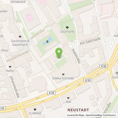 Standortübersicht der Tankstelle Osnabrücker Parkstätten-Betriebsgesellschaft mbH in 49074 Osnabrück