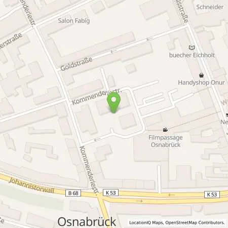 Standortübersicht der Tankstelle Osnabrücker Parkstätten-Betriebsgesellschaft mbH in 49074 Osnabrück