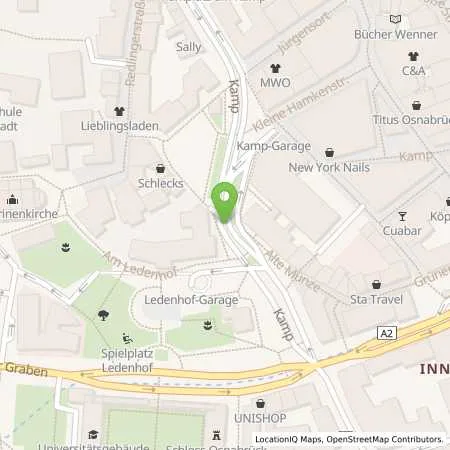 Standortübersicht der Tankstelle Osnabrücker Parkstätten-Betriebsgesellschaft mbH in 49074 Osnabrück