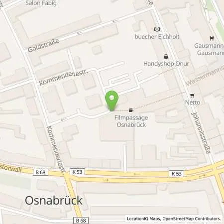 Standortübersicht der Tankstelle Osnabrücker Parkstätten-Betriebsgesellschaft mbH in 49074 Osnabrück