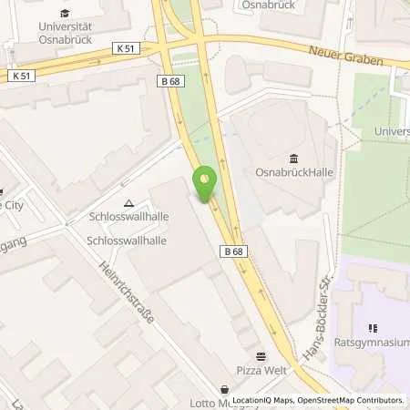 Standortübersicht der Tankstelle Osnabrücker Parkstätten-Betriebsgesellschaft mbH in 49074 Osnabrück