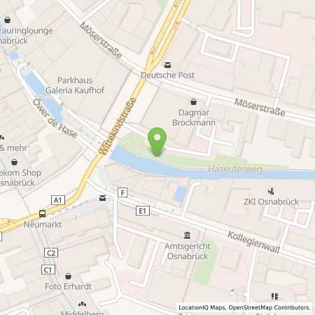 Standortübersicht der Tankstelle Osnabrücker Parkstätten-Betriebsgesellschaft mbH in 49074 Osnabrück