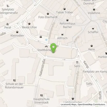 Standortübersicht der Tankstelle Osnabrücker Parkstätten-Betriebsgesellschaft mbH in 49075 Osnabrück