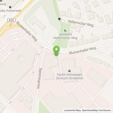 Standortübersicht der Tankstelle PZ Sportwagenzentrum Osnabrück GmbH in 49078 Osnabrück