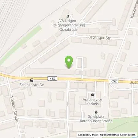 Standortübersicht der Tankstelle Allego GmbH in 49084 Osnabrück