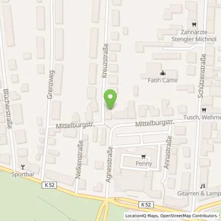 Standortübersicht der Tankstelle Allego GmbH in 49084 Osnabrück