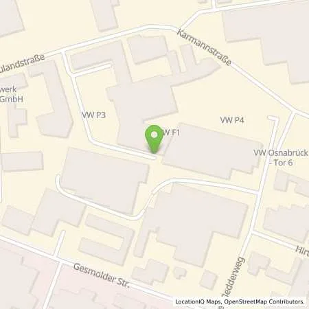 Standortübersicht der Tankstelle VW Group Charging GmbH in 49084 Osnabrück