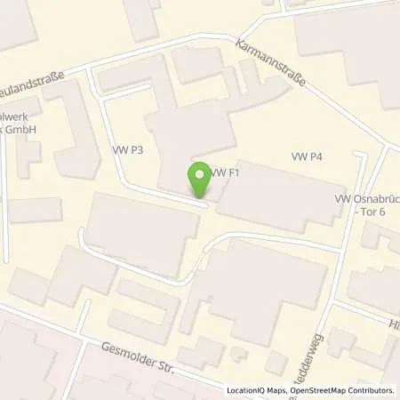 Standortübersicht der Tankstelle VW Group Charging GmbH in 49084 Osnabrück