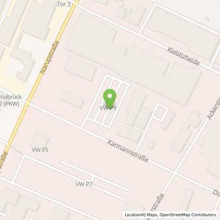 Standortübersicht der Tankstelle VW Group Charging GmbH in 49084 Osnabrück