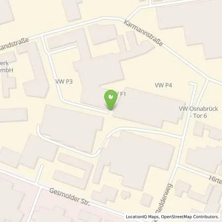 Standortübersicht der Tankstelle VW Group Charging GmbH in 49084 Osnabrück
