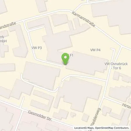 Standortübersicht der Tankstelle VW Group Charging GmbH in 49084 Osnabrück