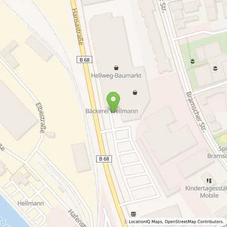 Standortübersicht der Tankstelle EnBW mobility+ AG und Co.KG in 49090 Osnabrück