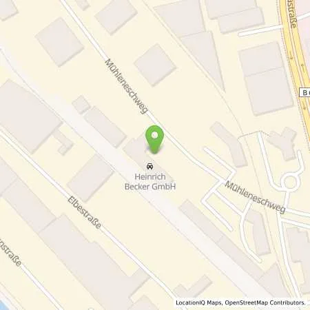 Standortübersicht der Tankstelle Heinrich Becker GmbH in 49090 Osnabrück