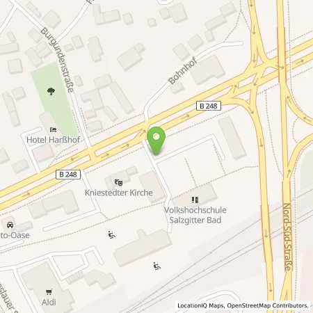 Standortübersicht der Tankstelle WEVG Salzgitter GmbH & Co. KG in 38259 Salzgitter