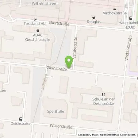 Standortübersicht der Tankstelle EWE Go GmbH in 26382 Wilhelmshaven