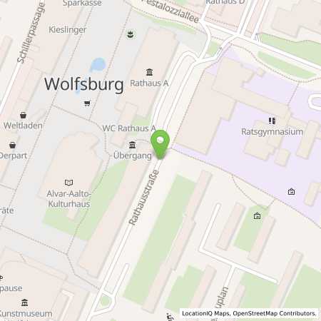 Standortübersicht der Strom (Elektro) Tankstelle: Stadtwerke Wolfsburg AG in 38440, Wolfsburg