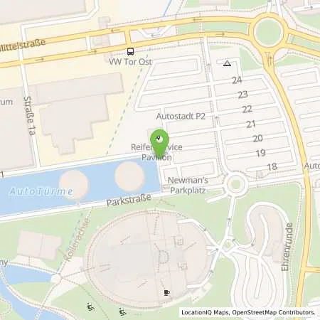 Standortübersicht der Tankstelle VW Kraftwerk GmbH in 38440 Wolfsburg