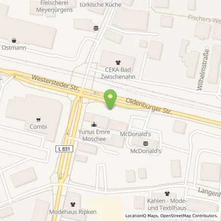 Standortübersicht der Tankstelle EWE Go GmbH in 26160 Bad Zwischenahn