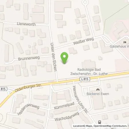 Standortübersicht der Tankstelle Gemeinde Bad Zwischenahn in 26160 Bad Zwischenahn