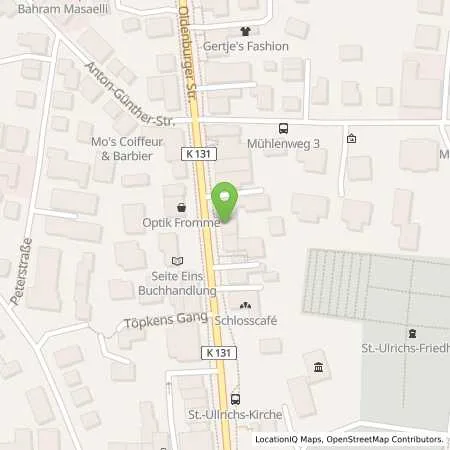 Standortübersicht der Tankstelle EWE Go GmbH in 26180 Rastede