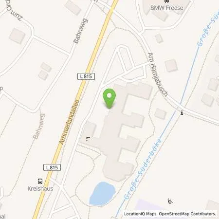 Standortübersicht der Tankstelle EWE Go GmbH in 26655 Westerstede