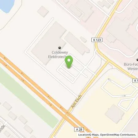 Standortübersicht der Tankstelle EWE Go GmbH in 26655 Westerstede