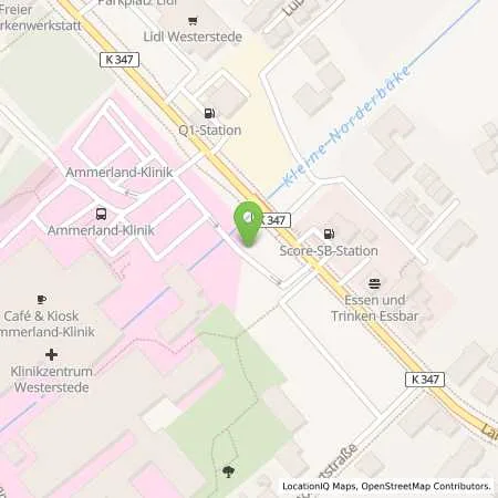 Standortübersicht der Tankstelle EWE Go GmbH in 26655 Westerstede