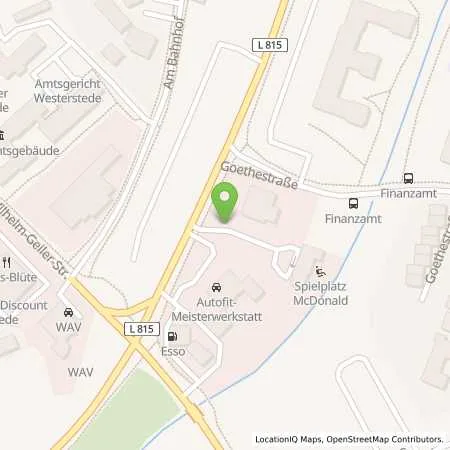 Standortübersicht der Tankstelle EWE Go GmbH in 26655 Westerstede