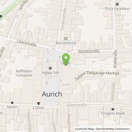 Standortübersicht der Tankstelle EWE Go GmbH in 26603 Aurich