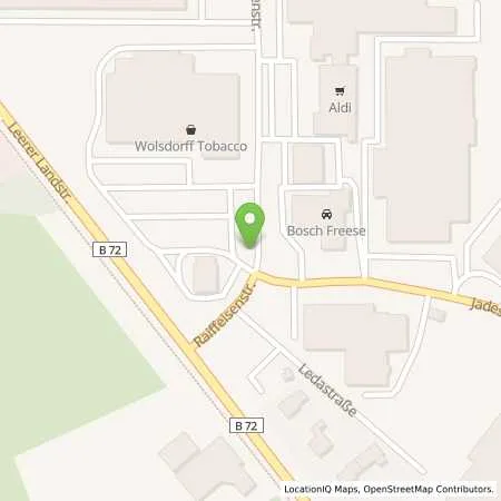 Standortübersicht der Tankstelle EWE Go GmbH in 26603 Aurich