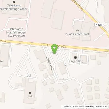 Standortübersicht der Tankstelle EWE Go GmbH in 26603 Aurich