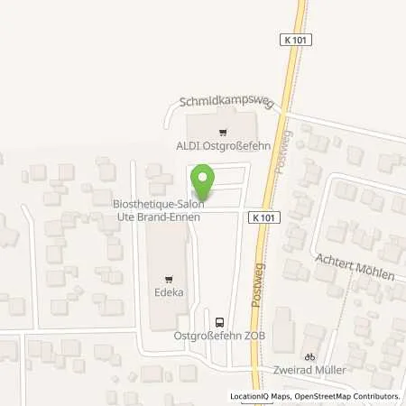 Standortübersicht der Tankstelle EWE Go GmbH in 26629 Großefehn