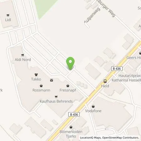 Standortübersicht der Tankstelle EWE Go GmbH in 26639 Wiesmoor