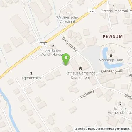 Standortübersicht der Tankstelle EWE Go GmbH in 26736 Krummhörn