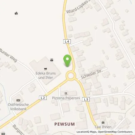 Standortübersicht der Tankstelle EWE Go GmbH in 26736 Pewsum