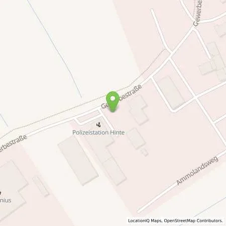 Standortübersicht der Tankstelle EWE Go GmbH in 26759 Hinte