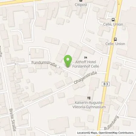 Standortübersicht der Tankstelle Fürstenhof Hotel Gesellschaft mbH in 29221 Celle