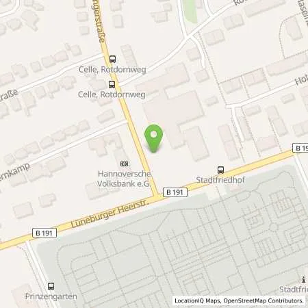 Standortübersicht der Tankstelle SVO Vertrieb GmbH in 29223 Celle