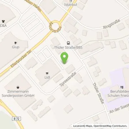 Standortübersicht der Tankstelle Lidl Dienstleistung GmbH & Co. KG in 26169 Friesoythe