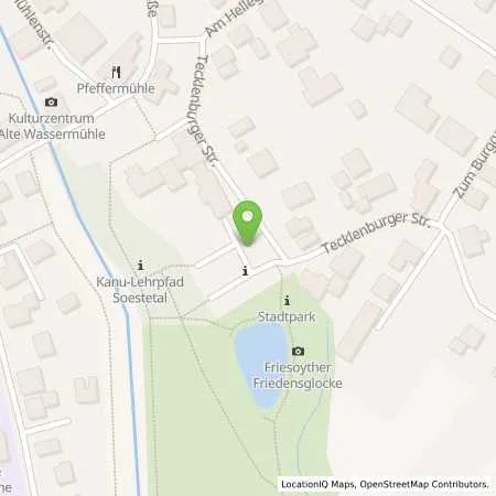 Standortübersicht der Tankstelle EWE Go GmbH in 26169 Friesoythe