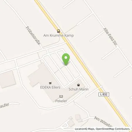 Standortübersicht der Tankstelle EWE Go GmbH in 26676 Barßel