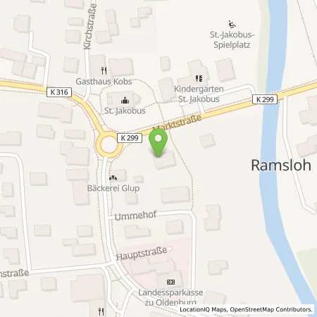 Standortübersicht der Tankstelle EWE Go GmbH in 26683 Saterland